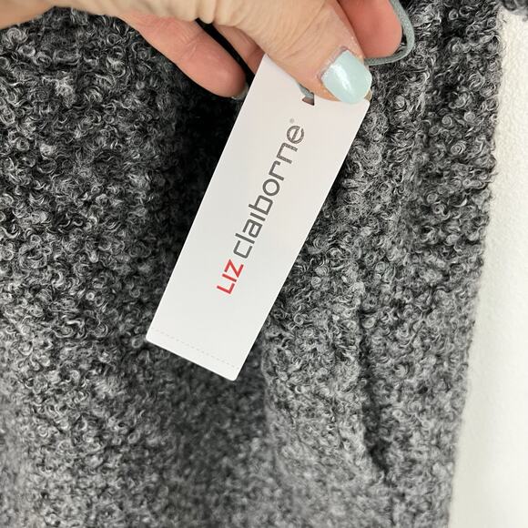 Liz Claiborne Women’s Short Sleeve Coat Wrap Charcoal XXL NWT *missing belt* - Picture 11 of 12